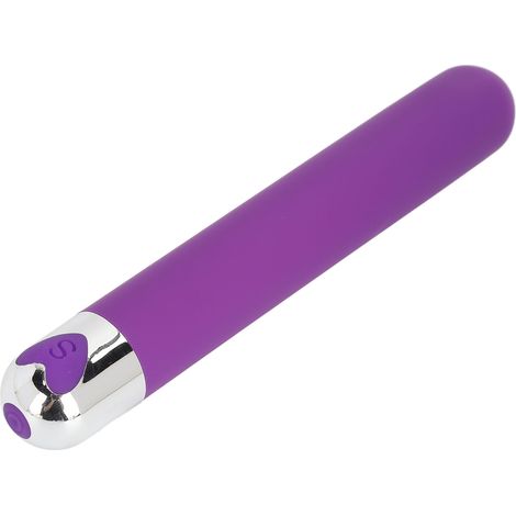 Bâton de massage rechargeable portatif pour soulager les douleurs musculaires et masser les points d'acupuncture en profondeur (violet) (1/5)