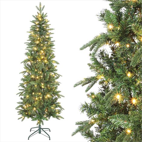 Sapin de Noël artificiel 180 cm pré-illuminé LED 200 8 modes (1/5)
