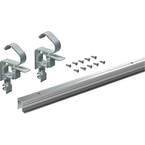 Kit de profilé wingline l sans guidage bas - Décor : Anodisé argent - HETTICH