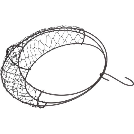 Support suspendu en métal noir forme de lune PACKOVE avec crochet S pour pots fleurs et cactus (1/5)