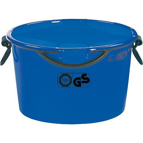 Seau à mortier 90L bleu accrochable - TüV emballage : 2 pces