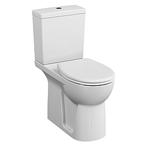 Vitra – Pack WC surélevé adapté PMR – Sortie universelle – Hauteur de siège 480 mm – Réservoir céramique 3/6 litres – 9832B0037200 (1/10)