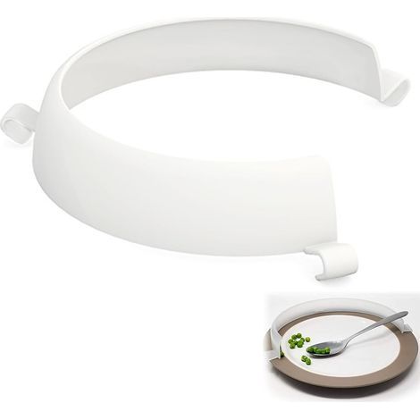 Food Plate Guard, Clip-on Spill Prevention, Food Service Aids, Food Protection Tray, Plate Protector for Parkinson's Disease (1/5)