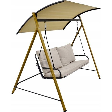 Amaca progarden swing sofa acciaio 250 kg 136x194 cm (1/3)