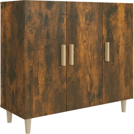 Credenza buffet cassettiera mobile contenitore organizer cucina soggiorno soggiorno 90 x 34 x 80 cm derivati del legno marrone 020031123
