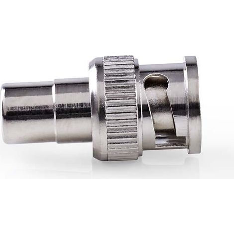 Adaptador BNC BNC Han RCA Hona Placas de n quel 50 ohmios Rak Metales Plata 10 Sobre