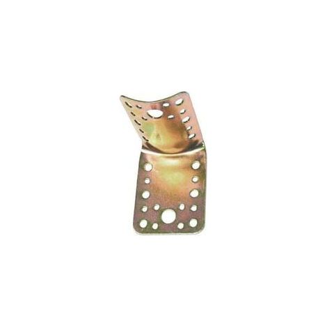 PIASTRA DI GIUNZIONE PIEGATA PER LEGNAME LARGHEZZA MM.85- - mm.65x85 - spessore mm.2 - 12 pezzi