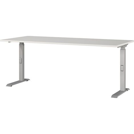 Schreibtisch 180cm, grau/silber, DUBA-01 (1/3)