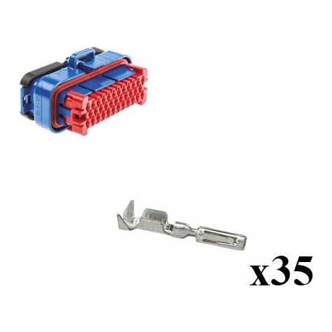 Kit Connecteur Ampseal  Mâle 35 Voies bleu