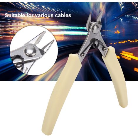 Pince coupante électronique mini diagonale 107F1 SP-23 pince à dénuder câbles outil à main pour fil électrique (1/5)