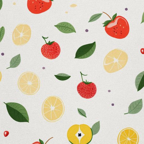 Tela decorativa para exteriores Oxford - Motivo frutal DX6040 (1/5)