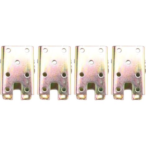 4 pièces pieds table pliants supports lit meubles 2.4" hauteur avec ressorts (1/5)