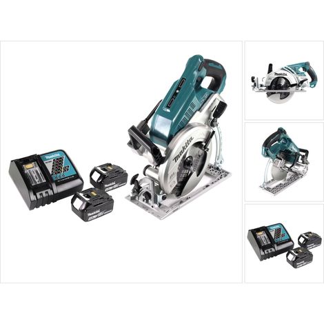 Makita DRS 780 RM Akku Handkreissäge 36V ( 2x18V ) 185 mm Brushless + 2x Akku 4,0Ah + Ladegerät (1/5)