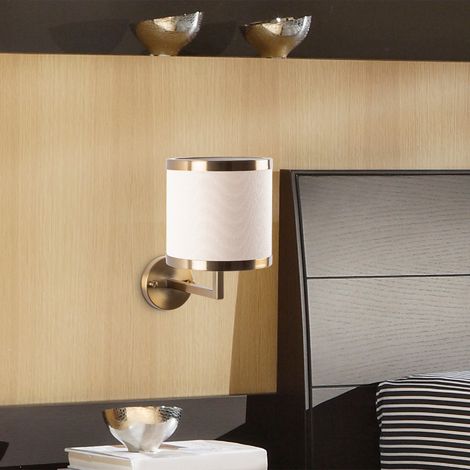 Lámpara de Pared Ferriere, E27 máx. 40W, Interior, Estructura Color oro\, Beige (1/5)