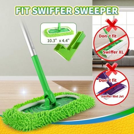 Confezione da 6 panni per la pulizia in microfibra riutilizzabili, compatibili con gli aspirapolvere robot Swiffer (1/5)