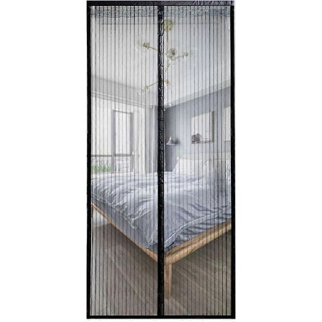Magnetisches Moskitonetz für Terrassentüren – Insektenschutz, Luftzirkulation – Strapazierfähiges und wasserdichtes, doppelt genähtes Moskitonetz, 95 x 205 cm (1/5)
