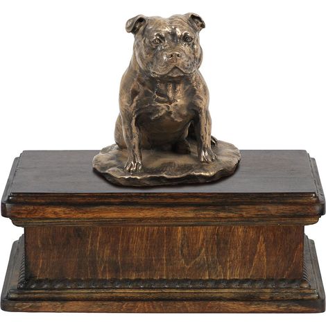 Staffordshire Bull Terrier, Staffik, Staffi I - Urne funéraire pour chien, urne classique avec statuette, urne élégante avec un chien par Art-Dog (1/5)