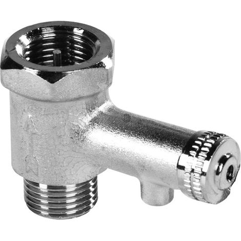 VALVOLA DI SICUREZZA BREVETTATA IN OTTONE PER SCALDABAGNO 1/2   PORTA & BINI RUBINETTERIE SNC