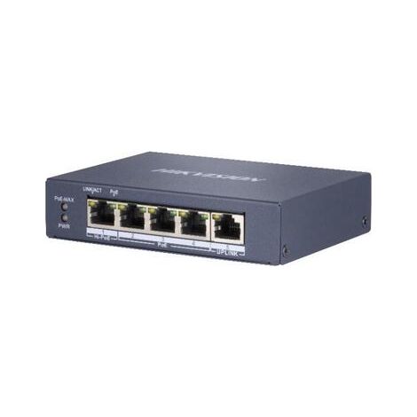 Hikvision DS-3E0505HP-E switch No administrado Gigabit Ethernet (10/100/1000) Energía sobre Ethernet (PoE) Azul