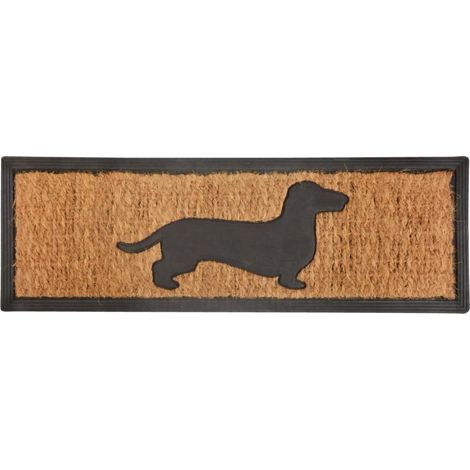 Kokos-Fußmatte 75 x 25 cm Hund (1/2)