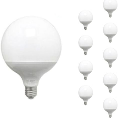 Pack de 10 - Ampoule E27 LED 18W 220V G95 300° - Blanc Chaud - SILUMEN (1/5)