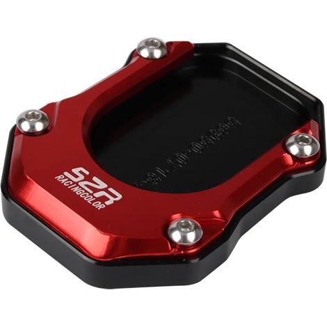 (Rouge) Compatible avec Loncin VOGE SR4 MAX SR4MAX SR 4 MAX Accessoires Béquille Pied Béquille latérale Extension de béquille latérale Plaque de support maxpower (1/3)