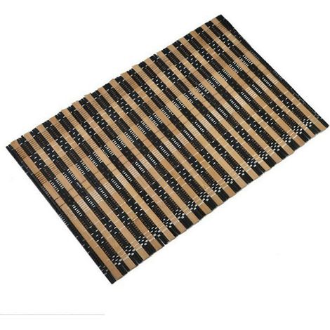 Set de table à thé en bambou tressé à la main, isolant thermique, idéal pour la maison. (1/4)