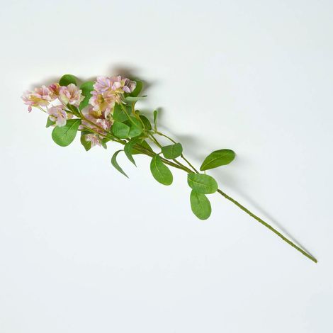 HOMESCAPES Pink Mira Blossom Flower Single Stem 77 cm (1/5)
