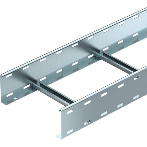 OBO Bettermann Kabelleiter gelocht, mit VS-Sprosse 110x400x3000 Stahl bandverzinkt, 3 Meter, 6216410
