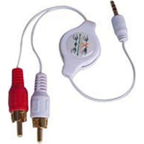 Cable Conexion Stereo para Ipod/Iphone 3G/MP3 Retractil