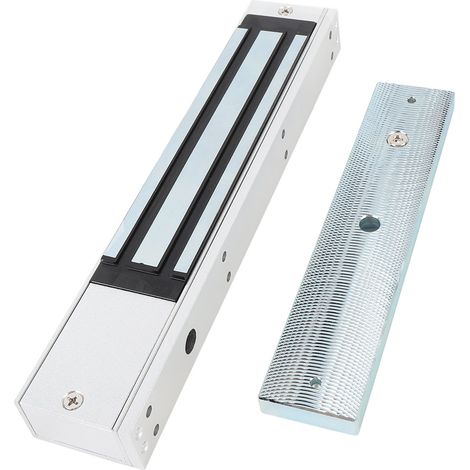 Serrure électromagnétique de porte à sécurité intégrée (NF) 12 V, force de maintien de 272 kg (600 lb), pour système de contrôle d'accès à porte unique (1/5)