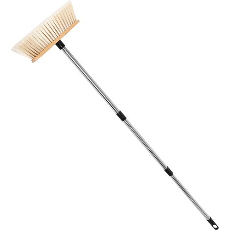 Balai de jardin avec manche en acier inoxydable pour balayer la (1/5)