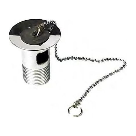 Piletta Per Lavabo 1" Con Tappo Di Gomma