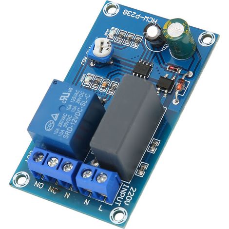Tableau de commutation à temporisation réglable pour module de relais temporisé, 220 V, adapté à une utilisation domestique et industrielle. (1/5)