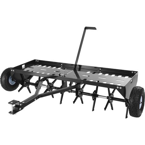 Mophorn Aerifizierer 124 cm für Aufsitzmäher, Rasenlüfter & Vertikutierer 68,04 kg, Kompatibel mit Rasentraktoren, Fördert Graswurzeln, Aus Eisen mit Pulverbeschichtung, Belüftungstiefe 76,2 mm (1/5)