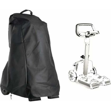 Housse pour Robot De Piscine, Bâche De Robot Nettoyeur De Piscine De Jardin avec Poignée Et Cordon De Serrage, étanche, 420D Oxford Noir 56 66 107cm (1/4)