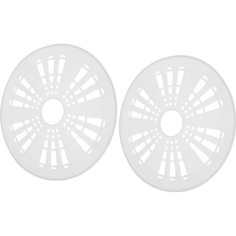 2pièces Bouchon De Machine à Laver Rondelle De Bouchon Pour Machine à Laver Protection De Chapeau Pour à De Vidange De Salle De Bain Couvercle De Essorage Blanc (1/5)