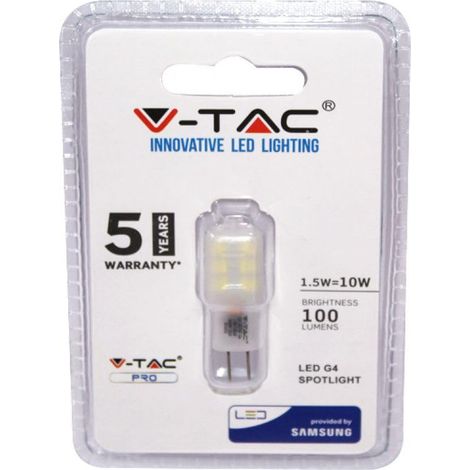 Spot LED G4 Chip, 6400 K, 100 lm, 1,5 W, A, plastique, blanc, taille unique (1/5)