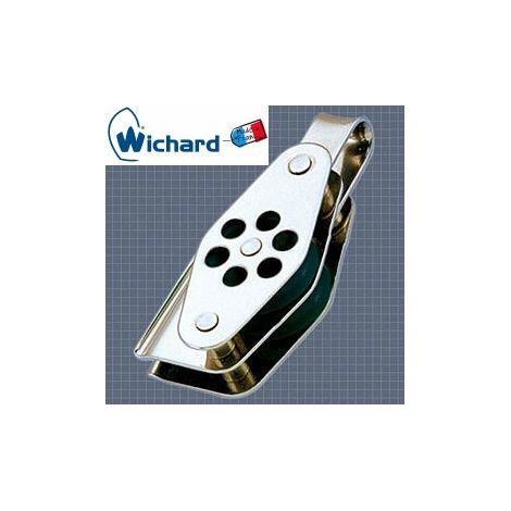 Poulie inox 316L double anneau ringot coinceur Ø24 wichard (1/2)
