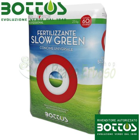 Slow Green 22-5-10 + 2 MgO - Fertilizzante per prato da 25 Kg