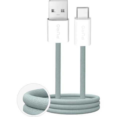 Cavo USB-A - USB-C intrecciato Fabrik 2.0 da 10 W, 1,5 m, colore verde