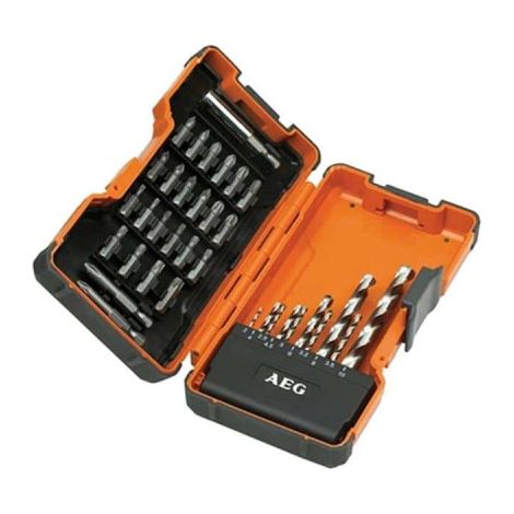 Coffret power set 35 pièces AEG embouts et forêts HSS-G 4932352249 (1/4)
