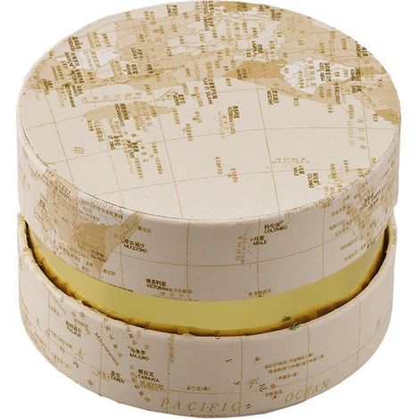 L'Arcolaio Scatola Degustazione Mappamondo D 8,5 Cm Bianco Oro 1 Pz (1/2)