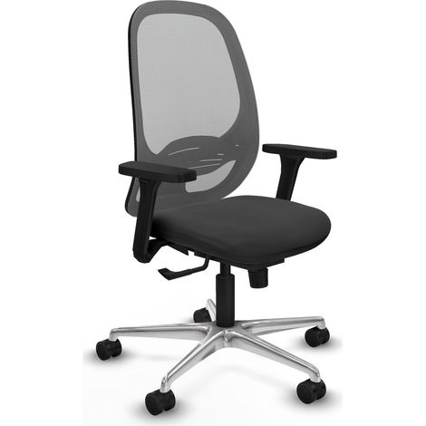 Chaise de bureau piqueras y crespo Cilanco noir rembourrage mousse (1/2)