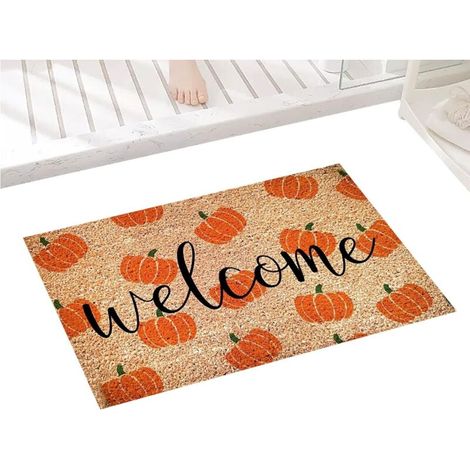 Welcome Mat -Autumn Doormat, étanche Pumpkin Door Rug, Home Decor  Welcome Outdoor Entrance Carpet For Automn Halloween