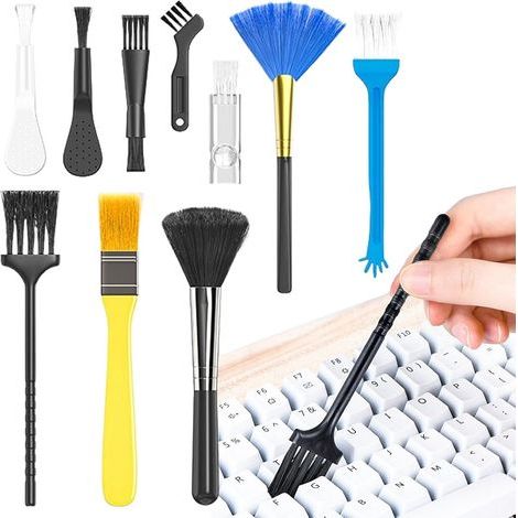 10 Pieces Keyboard Brush, Ultra-Fine 0.3mm, Anti-Static, for Computer, Tablet, Mouse, Travel (1/5)