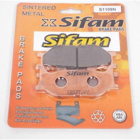 Plaquette de frein Sifam pour Moto Yamaha 600 XJ6 2009 à 2017 AVG (1/3)