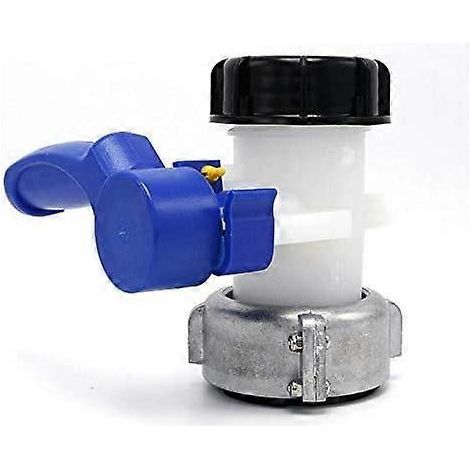 2023 - Vanne papillon ND40/ND50 pour réservoir d'eau IBC avec écrou flottant en alliage d'aluminium 75 mm (pièce de rechange) (1/3)