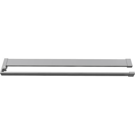 Mensola Doccia per Parete Doccia Walk in 80 cm Alluminio Cromo Lucido Porta-asciugamani Adattabile Vetro da 8 mm (1/5)
