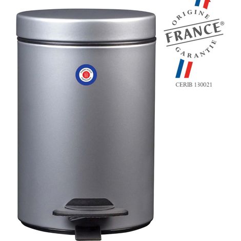 Poubelle de salle de bains à pédale 3L Fabriqué en France - CYJEU ROSSIGNOL